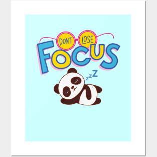 Don't Lose Focus With Sleeping Panda Posters and Art